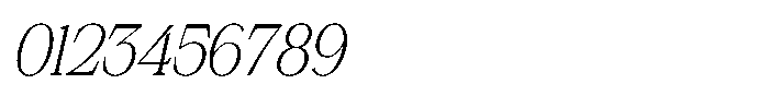 Silvera Text Extra Light Italic Font OTHER CHARS