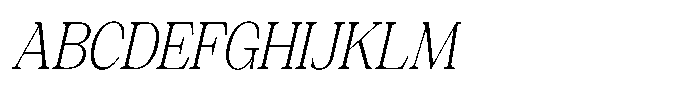 Silvera Text Extra Light Italic Font UPPERCASE