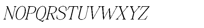 Silvera Text Extra Light Italic Font UPPERCASE