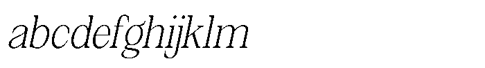 Silvera Text Extra Light Slanted FONT