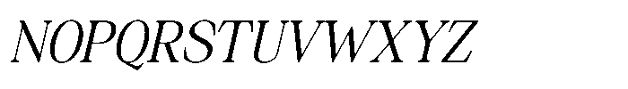 Silvera Text Italic Font UPPERCASE