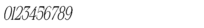 Silvera Text Light Condensed Slanted Font OTHER CHARS