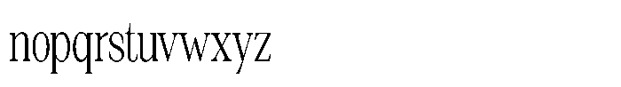 Silvera Text Light Condensed Font LOWERCASE