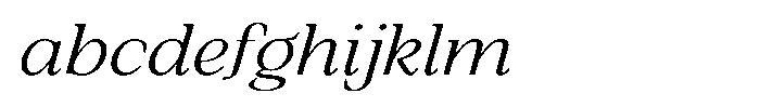 Silvera Text Light Expanded Italic FONT