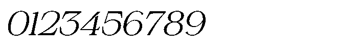 Silvera Text Light Expanded Slanted Font OTHER CHARS