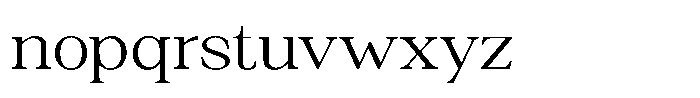 Silvera Text Light Expanded Font LOWERCASE