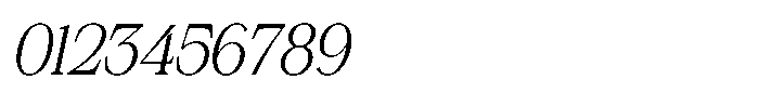 Silvera Text Light Slanted Font OTHER CHARS