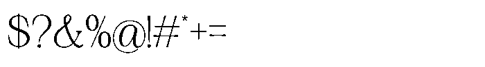 Silvera Text Light Font OTHER CHARS