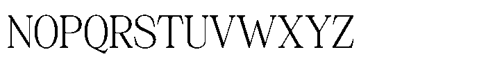 Silvera Text Light Font UPPERCASE