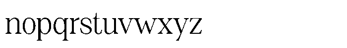 Silvera Text Light Font LOWERCASE