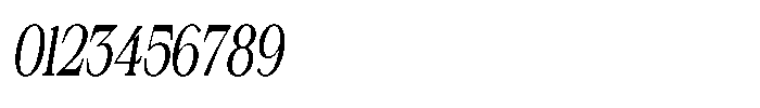 Silvera Text Medium Condensed Italic Font OTHER CHARS