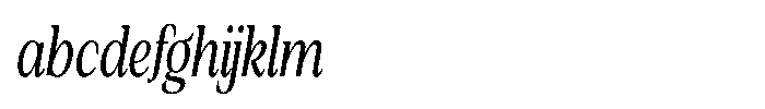 Silvera Text Medium Condensed Italic FONT