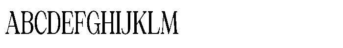 Silvera Text Medium Condensed Font UPPERCASE