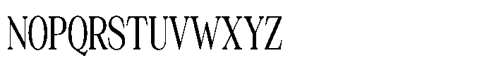 Silvera Text Medium Condensed Font UPPERCASE