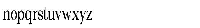 Silvera Text Medium Condensed Font LOWERCASE