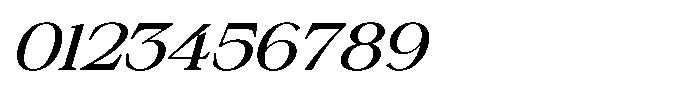 Silvera Text Medium Expanded Italic Font OTHER CHARS