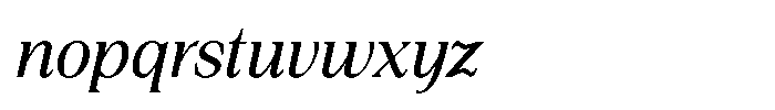 Silvera Text Medium Italic Font LOWERCASE