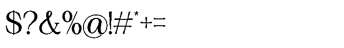 Silvera Text Medium Font OTHER CHARS