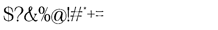 Silvera Text Regular Font OTHER CHARS
