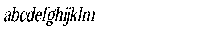 Silvera Text Semi Bold Condensed Slanted FONT