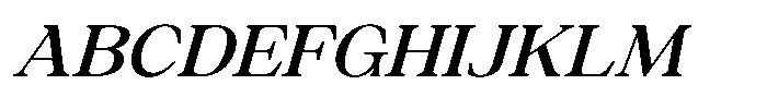 Silvera Text Semi Bold Expanded Italic Font UPPERCASE
