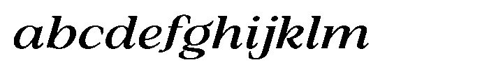 Silvera Text Semi Bold Expanded Italic FONT