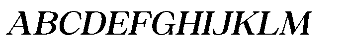 Silvera Text Semi Bold Expanded Slanted Font UPPERCASE