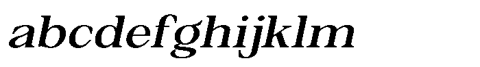 Silvera Text Semi Bold Expanded Slanted FONT