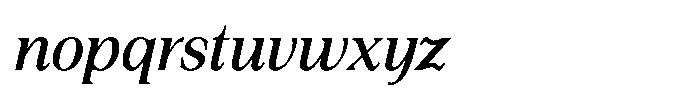 Silvera Text Semi Bold Italic Font LOWERCASE