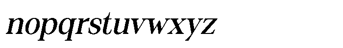 Silvera Text Semi Bold Slanted Font LOWERCASE