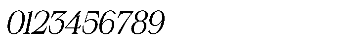 Silvera Text Slanted Font OTHER CHARS