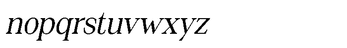 Silvera Text Slanted Font LOWERCASE