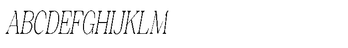 Silvera Text Thin Condensed Italic Font UPPERCASE