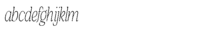 Silvera Text Thin Condensed Italic FONT