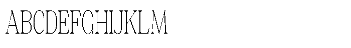 Silvera Text Thin Condensed Font UPPERCASE