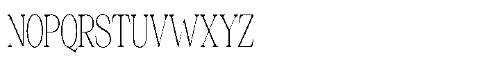 Silvera Text Thin Condensed Font UPPERCASE