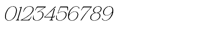 Silvera Text Thin Expanded Italic Font OTHER CHARS