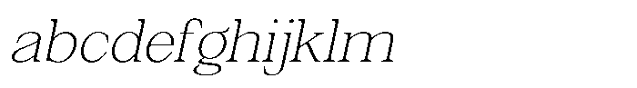 Silvera Text Thin Expanded Slanted FONT
