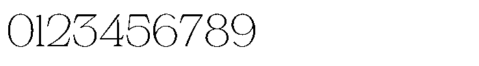 Silvera Text Thin Expanded Font OTHER CHARS