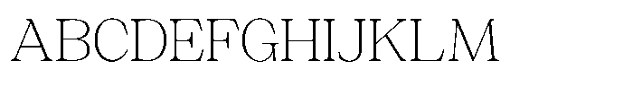 Silvera Text Thin Expanded Font UPPERCASE