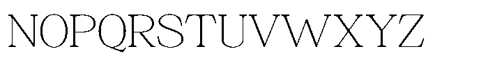 Silvera Text Thin Expanded Font UPPERCASE