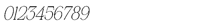 Silvera Text Thin Italic Font OTHER CHARS