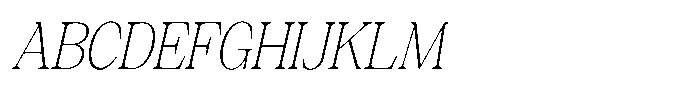 Silvera Text Thin Italic Font UPPERCASE