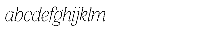 Silvera Text Thin Italic FONT