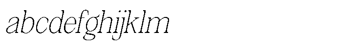 Silvera Text Thin Slanted FONT