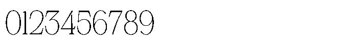 Silvera Text Thin Font OTHER CHARS