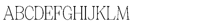 Silvera Text Thin Font UPPERCASE
