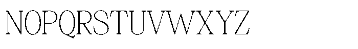 Silvera Text Thin Font UPPERCASE