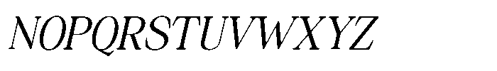 Silvera Text Variable Thin Italic Font UPPERCASE