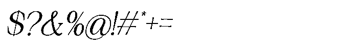 Silvera Text Variable Thin Font OTHER CHARS